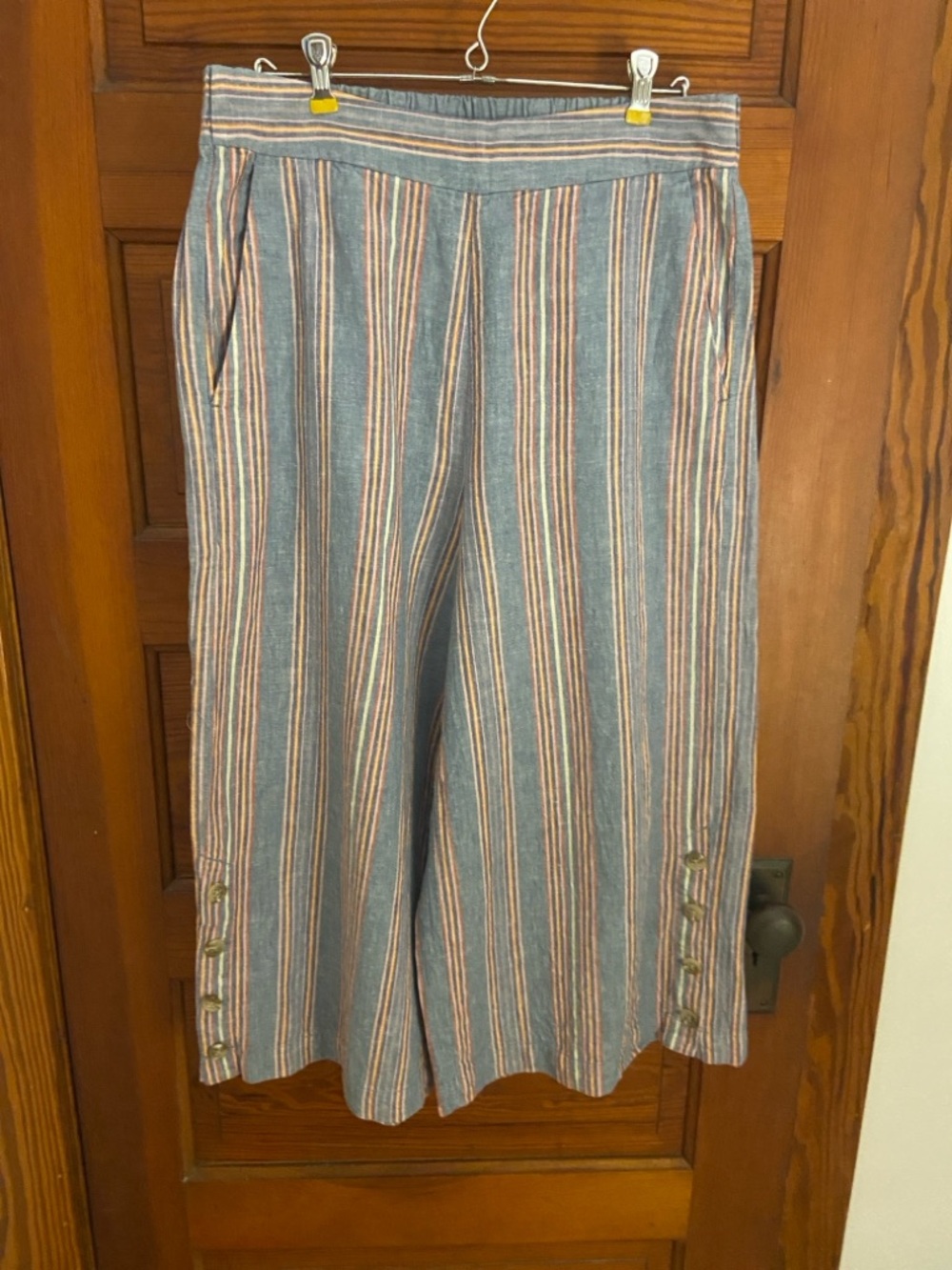 Madewell cropped flowy pull on pants